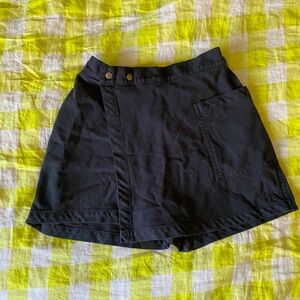 Noble Black Skorts Lightweight Elastic Waist